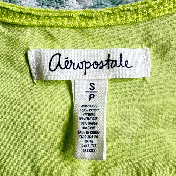 Aeropostale Size Small Green Tank Top - Picture 2 of 2